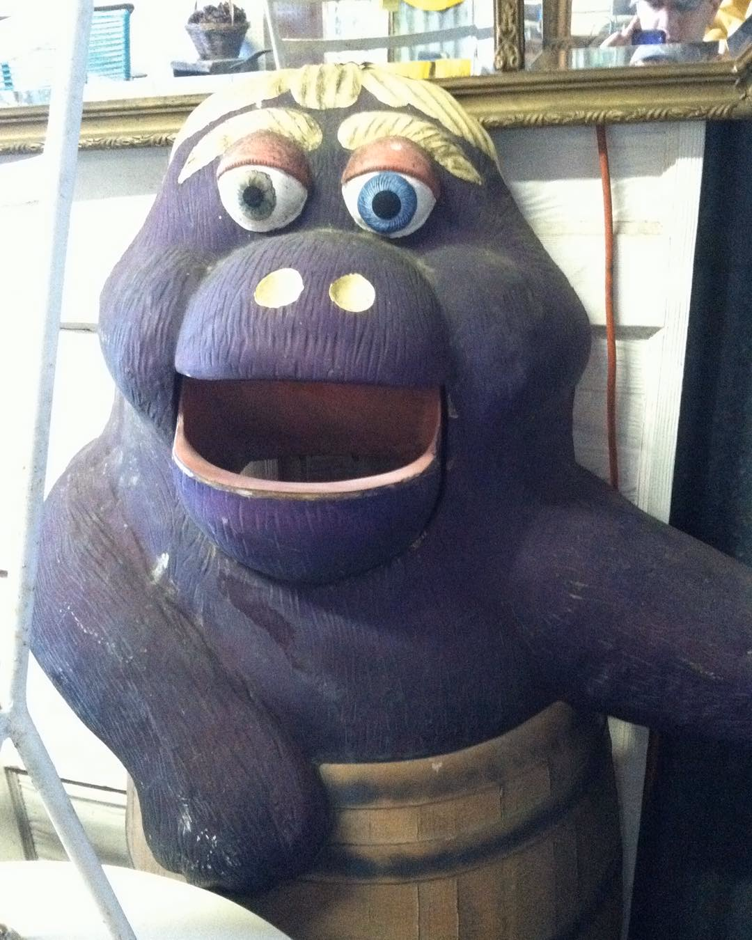 Munch, the Trash Eater at the Long Beach Antique Mall.
