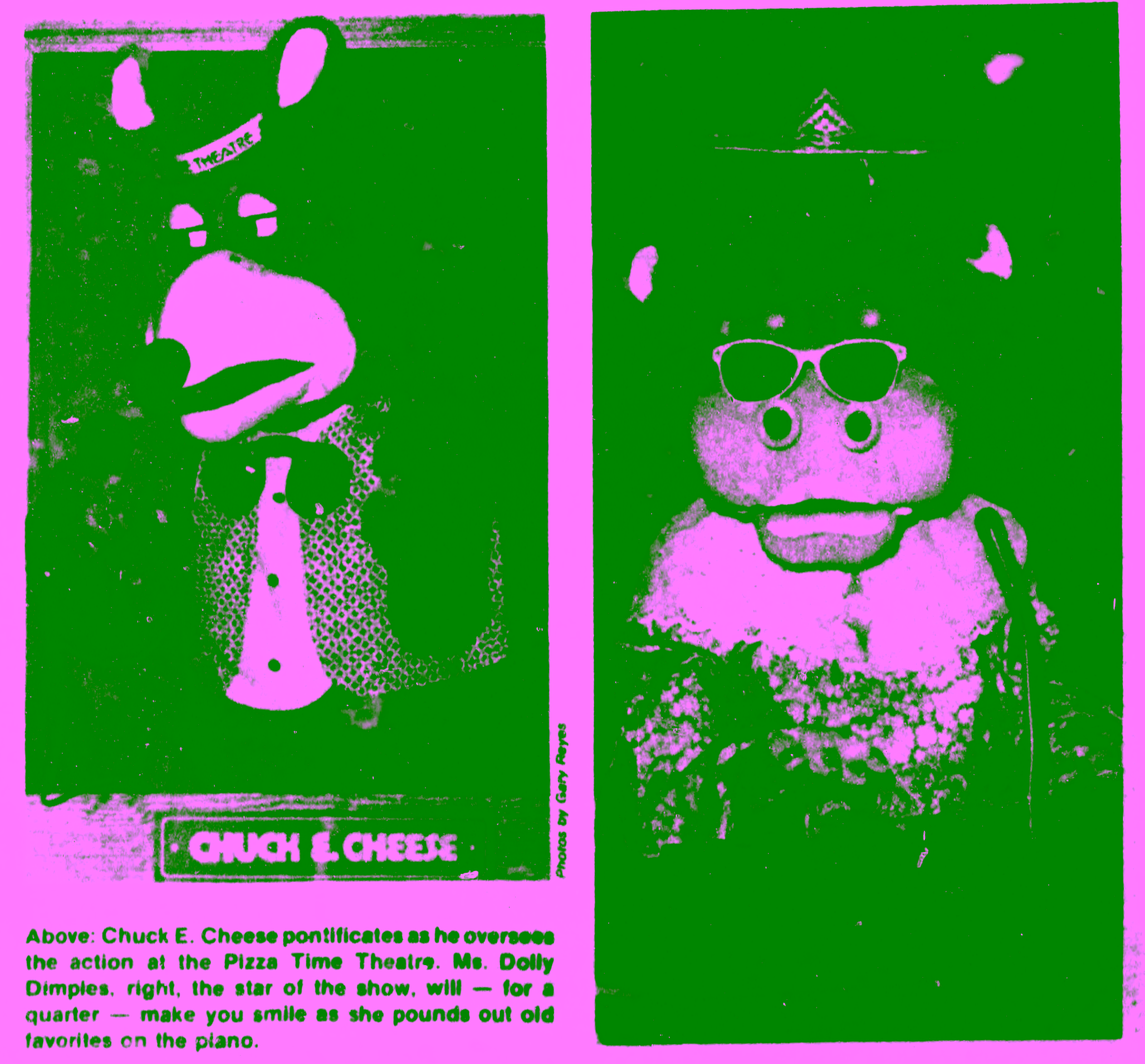 Chuck E. and Dolli Cyberamics at Florin Mall