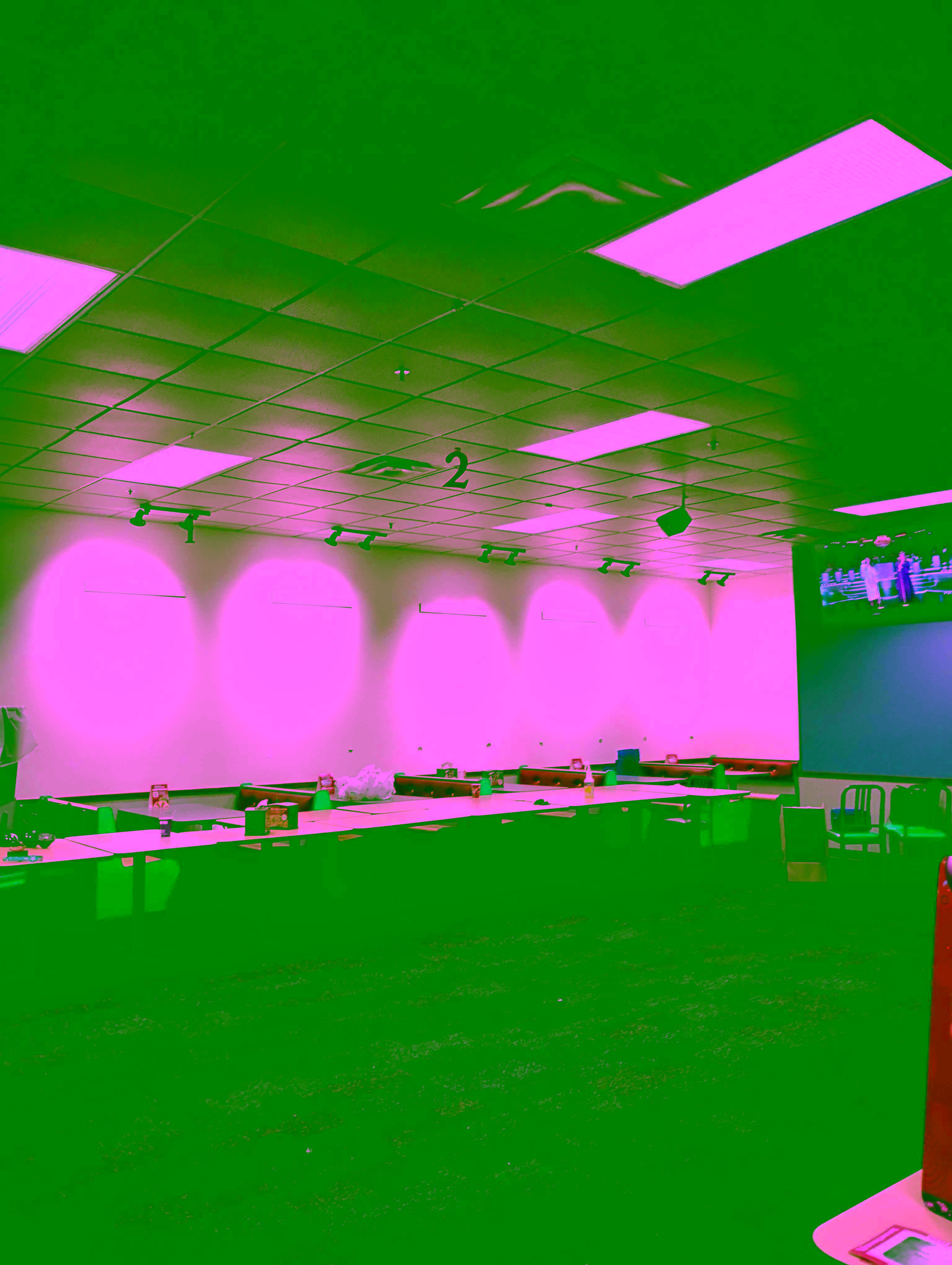 Artwork removed from walls within the final hour of opening.