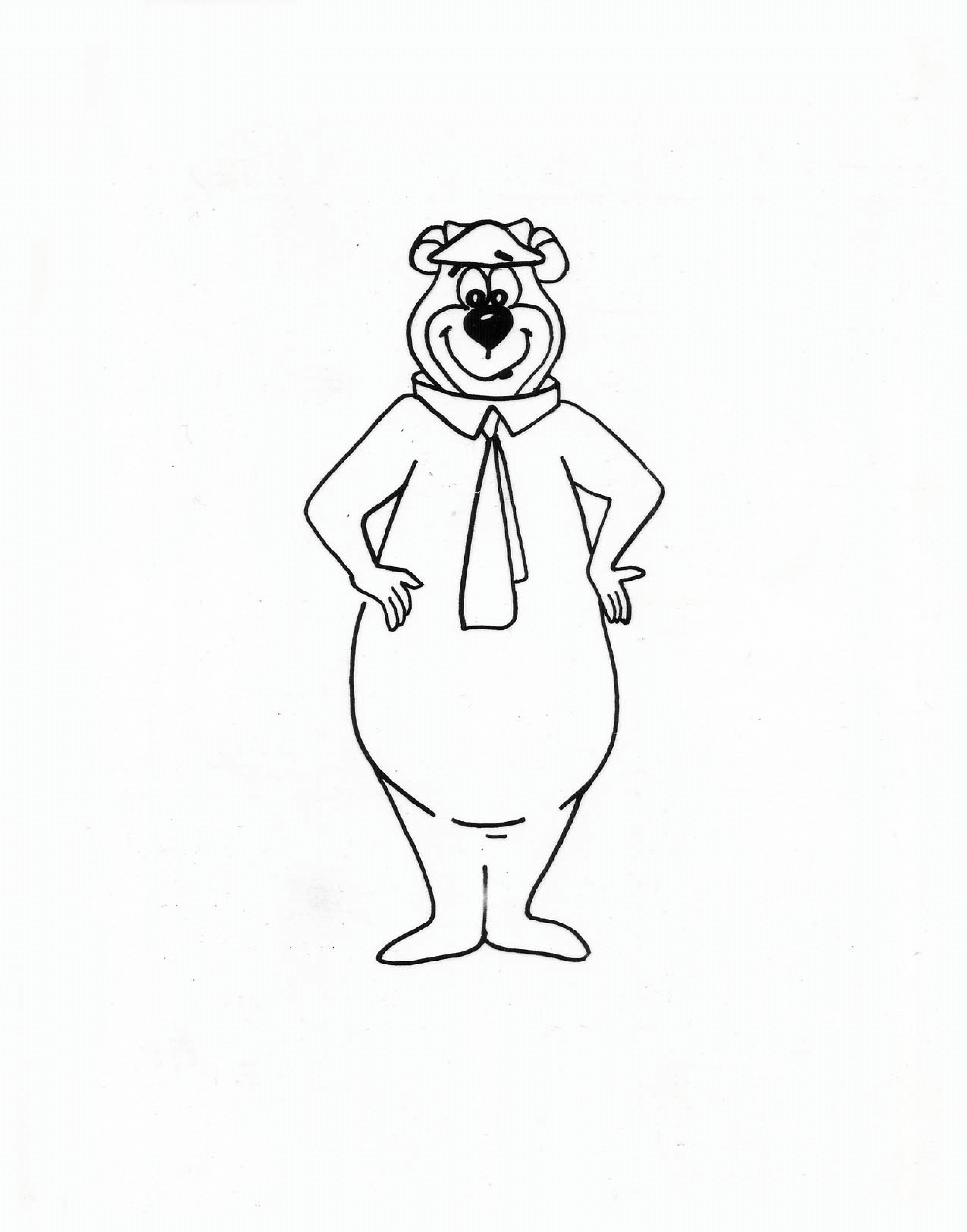 Concept Drawing of Yogi Bear's cosmetics