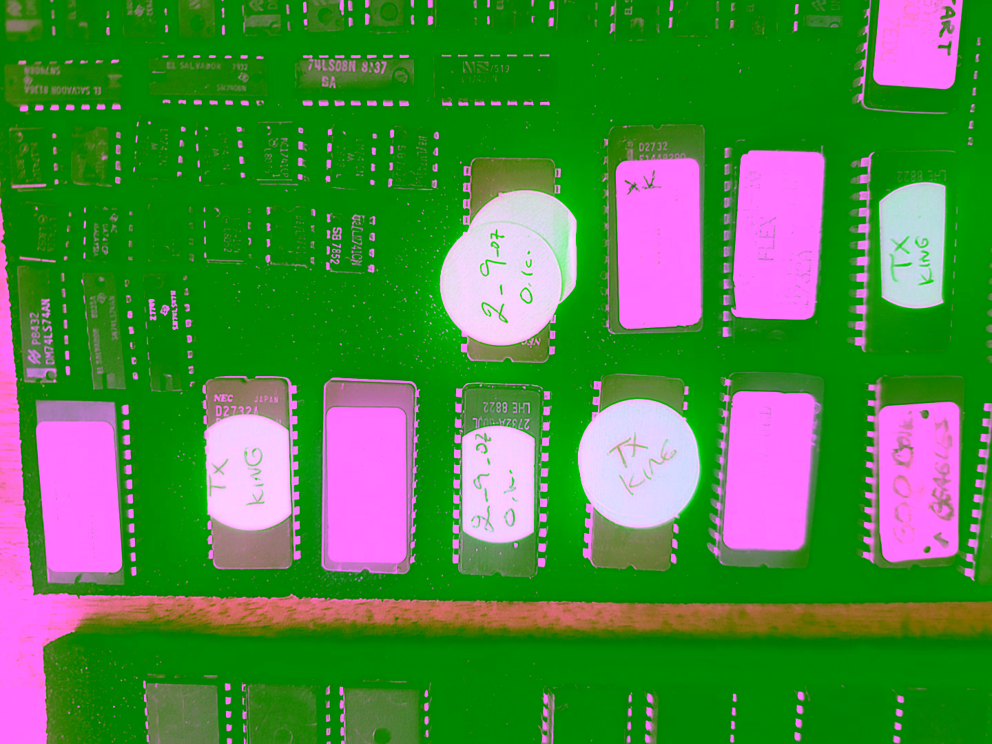 Various EPROMs and ROMs for Chuck E. Cheese arcade games and the Cyberamic Control System